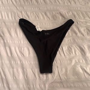 NWT Aerie Black Cheekier Swim Bottoms